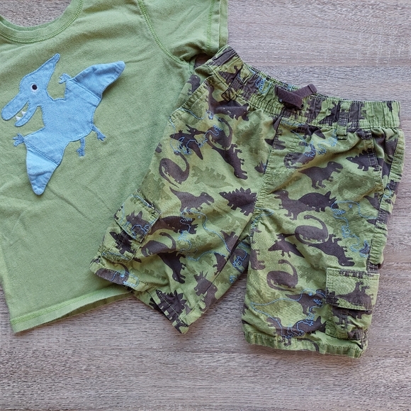 2011 vguc Gymboree 3-piece dino set 5T - Picture 6 of 16